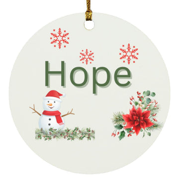 SUBORNC Circle Christmas Ornament