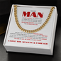To my Man I My missing piecei Cuban Link Chain Gift
