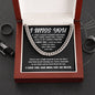 I Miss You - Single Flower - Cuban Link Chain