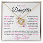 To my precious DaughterI love knot necklace