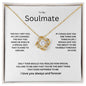 To my Soulmate /love knot necklace