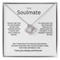 To my Soulmate /love knot necklace