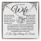 To My Beautiful wifeI  Love knot Necklace