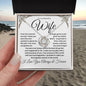 To My Beautiful wifeI  Love knot Necklace