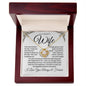 To My Beautiful wifeI  Love knot Necklace