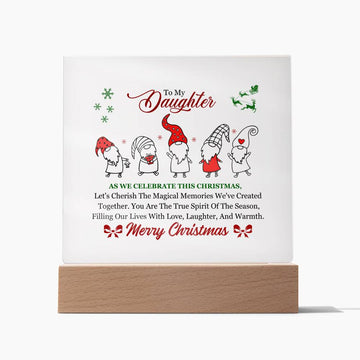 To My Daughter Acrylic Christmas