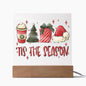 'Tis the Season - Christmas - Acrylic plaque/ LED