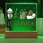 'Tis the Season - Christmas - Acrylic plaque/ LED
