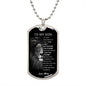 To My Son - Dog Tag - Mom