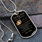 To My Son - Dogtag - Mom