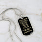 To My Son - Dogtag - Dad