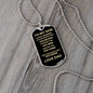 To My Son - Dogtag - Dad