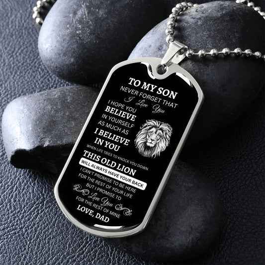LION DOG TAG