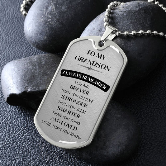 GRANDSON DOG TAG