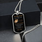 To My Son - Dogtag - Mom