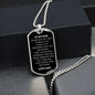 To My Son - Dog Tag
