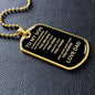 To My Son - Dogtag - Dad