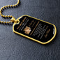 To My Son - Dogtag - Mom
