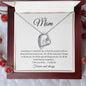 To my Mom Forever love necklace