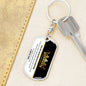 BADASS DAUGHTER KEEPSAKE KEYCHAIN