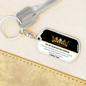 BADASS DAUGHTER KEEPSAKE KEYCHAIN