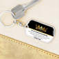 BADASS DAUGHTER KEEPSAKE KEYCHAIN