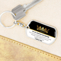 BADASS DAUGHTER KEEPSAKE KEYCHAIN