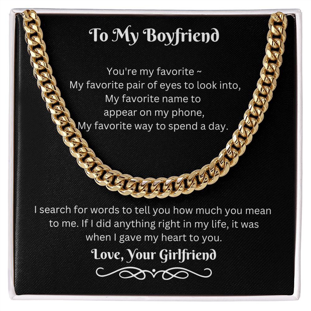 To My Boyfriend