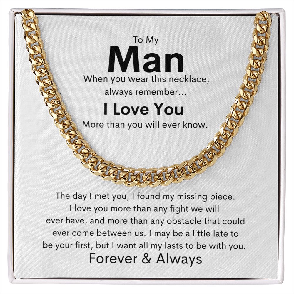 To My Man - Cuban Link Chain