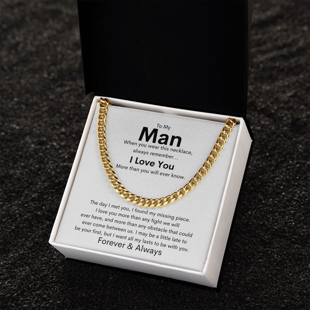 To My Man - Cuban Link Chain