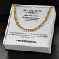 To my Son; You are Loved - Cuban Link Chain