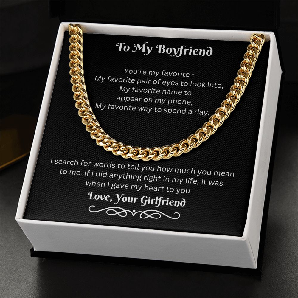 To My Boyfriend