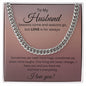 To My Husband - Cuban Link Chain