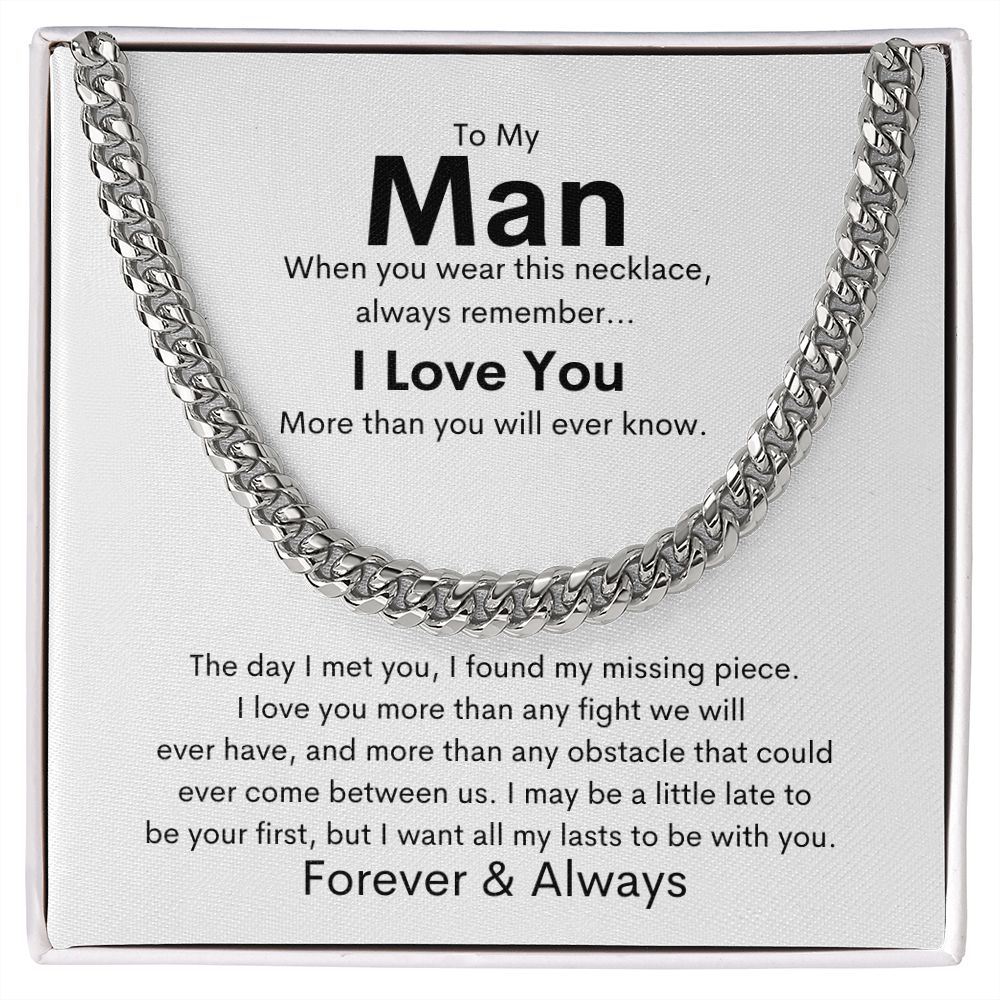 To My Man - Cuban Link Chain