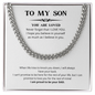 Cuban Link Chain To My Son