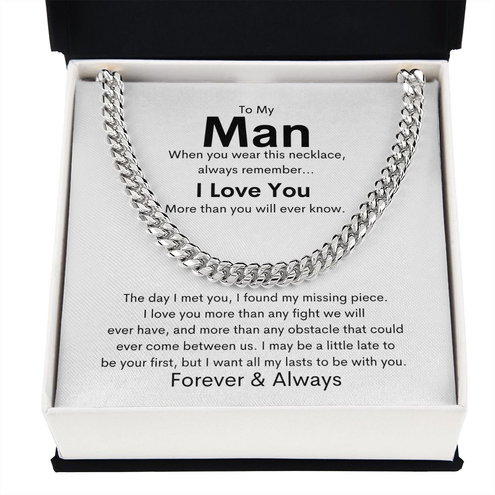 To My Man - Cuban Link Chain