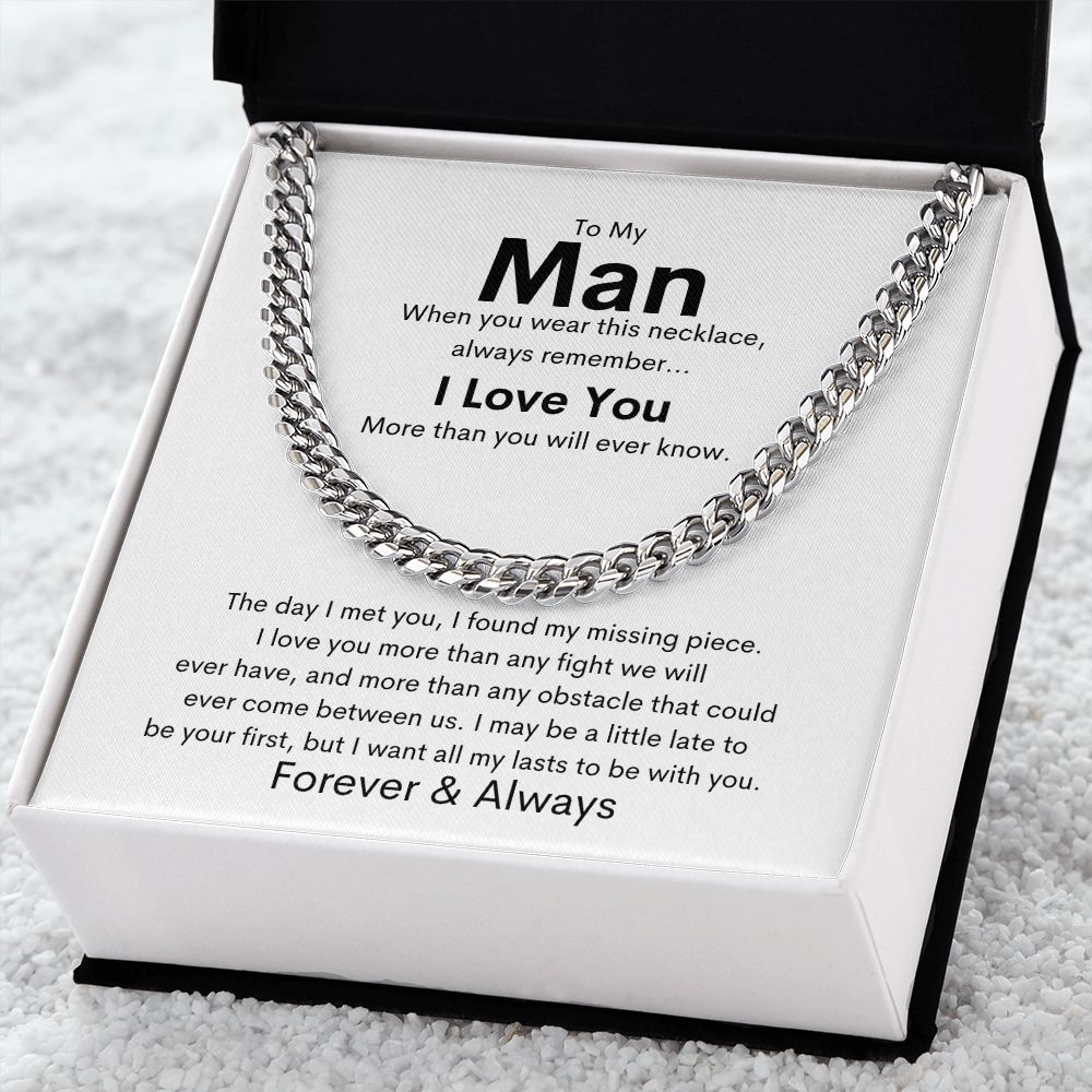 To My Man - Cuban Link Chain