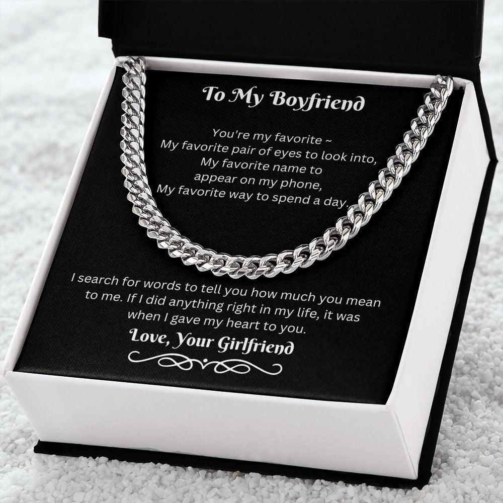 To My Boyfriend