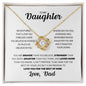 TO MY DAUGHTER - Love Knot FROM DAD