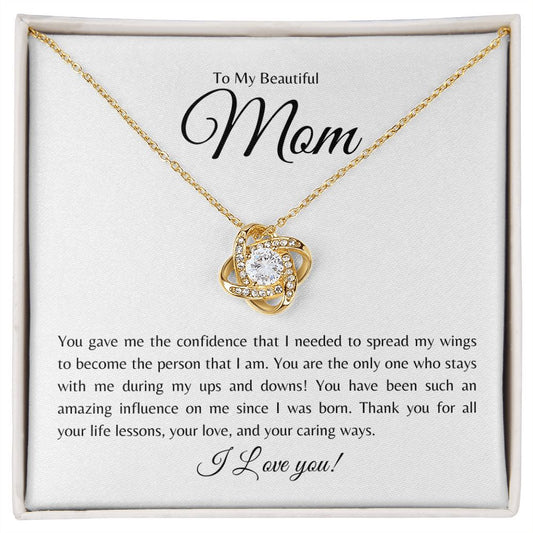 Mom Love Knot necklace