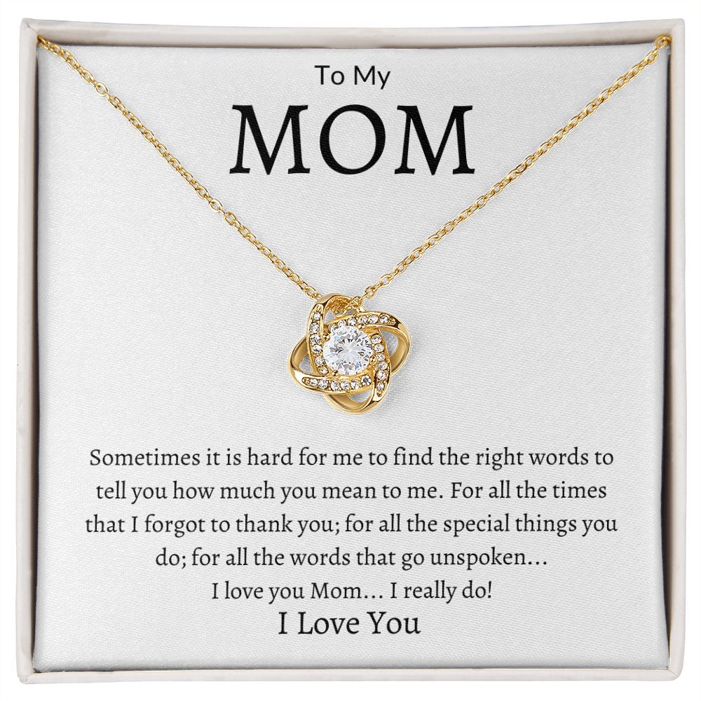 To My Mom Love Knot