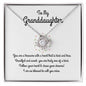 To My Granddaughter - Loveknot necklace