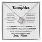 TO MY DAUGHTER -Love Knot- From MOM