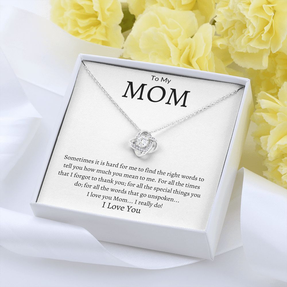 To My Mom Love Knot