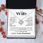 To My Wife Love Knot