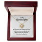 To My Granddaughter - Loveknot necklace