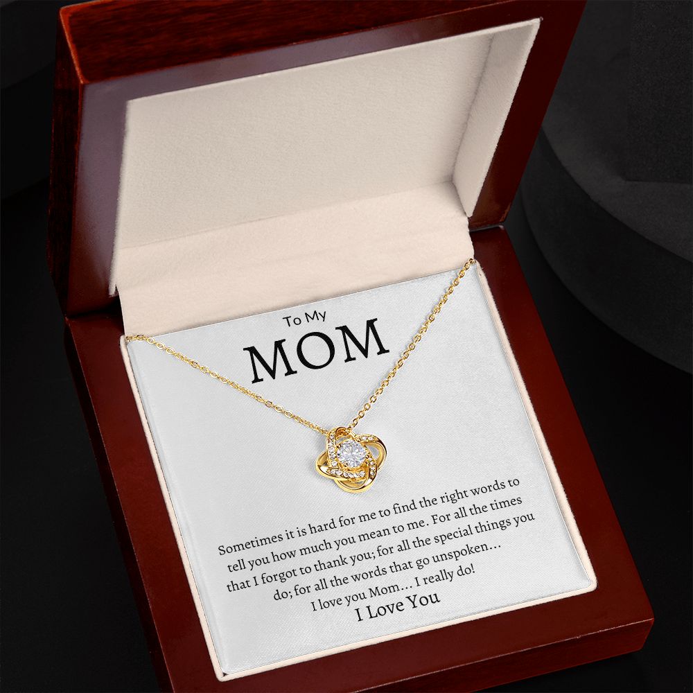 To My Mom Love Knot