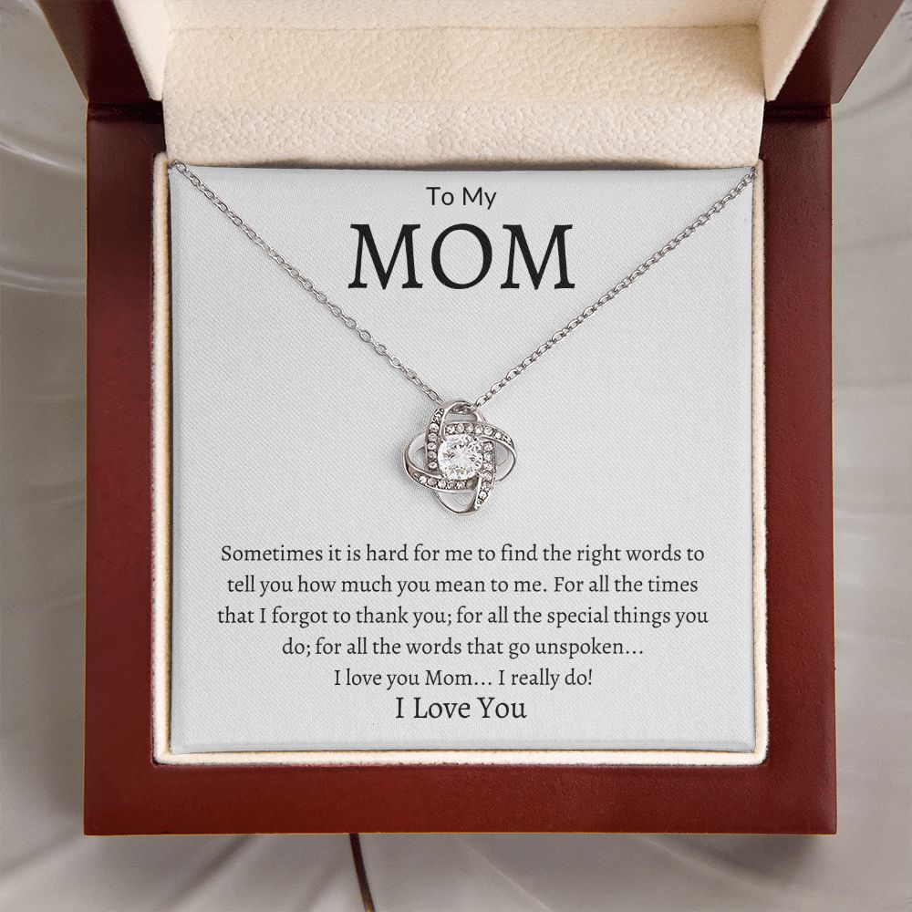 To My Mom Love Knot