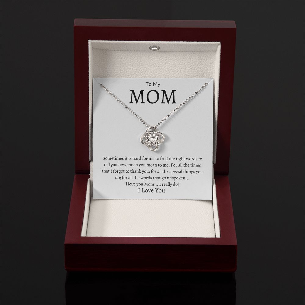 To My Mom Love Knot