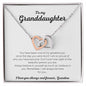 To My Granddaughter - Interlocking Hearts